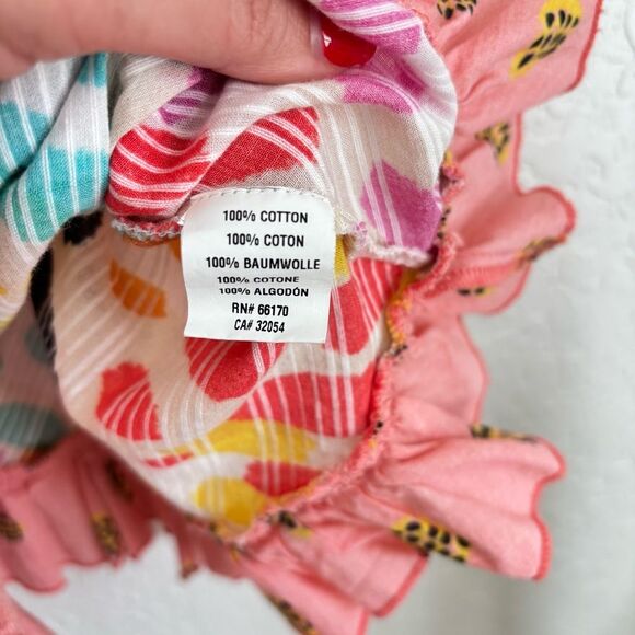 Anthropologie Conditions Apply Mix Print Ruffle Top Size Small - Picture 4 of 4